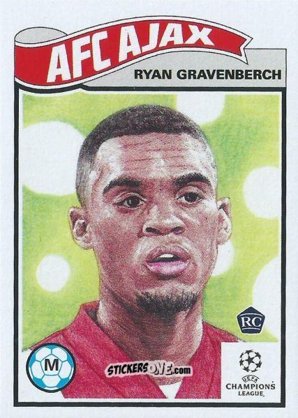 Figurina Ryan Gravenberch - Living Set Soccer 2021 n. 266 - Topps