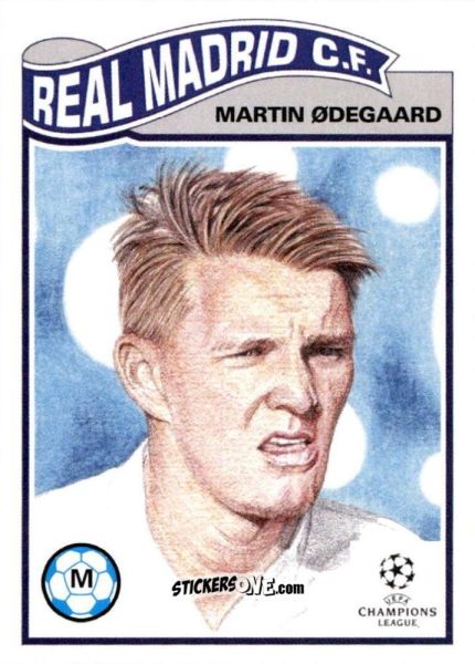 Figurina Martin Odegaard - Living Set Soccer 2021 n. 270 - Topps