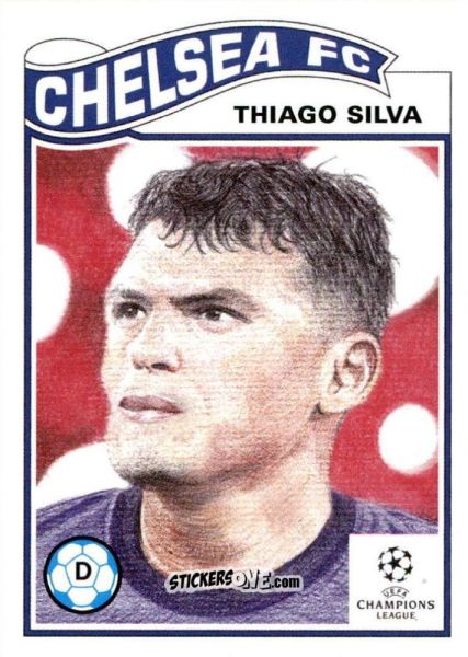 Sticker Thiago Silva - Living Set Soccer 2021 n. 278 - Topps