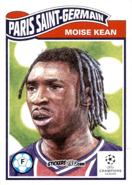 Figurina Moise Kean - Living Set Soccer 2021 n. 280 - Topps