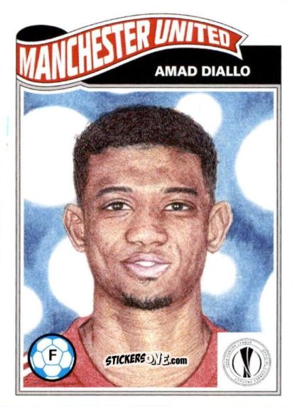 Sticker Amad Diallo - Living Set Soccer 2021 n. 283 - Topps