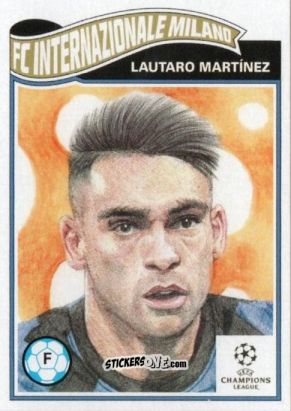 Figurina Lautaro Martinez - Living Set Soccer 2021 n. 284 - Topps
