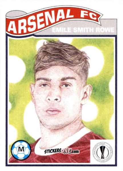 Figurina Emile Smith Rowe - Living Set Soccer 2021 n. 290 - Topps