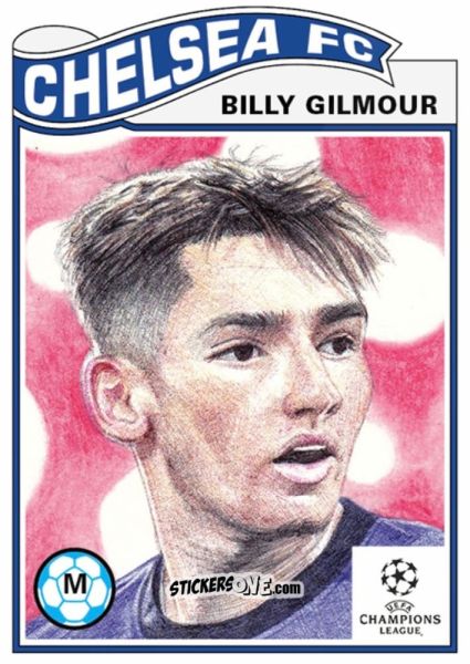 Sticker Billy Gilmour - Living Set Soccer 2021 n. 294 - Topps