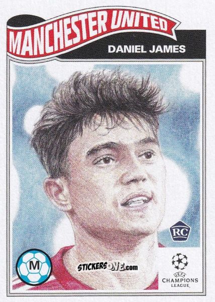 Figurina Daniel James - Living Set Soccer 2021 n. 298 - Topps