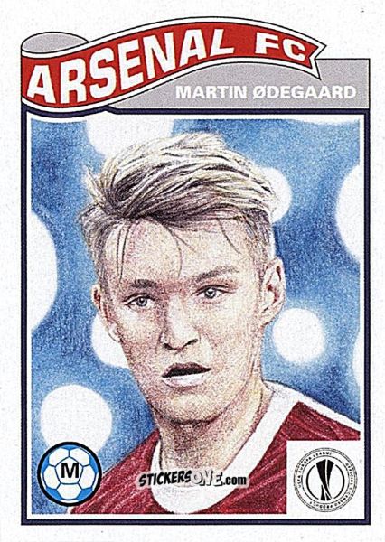 Figurina Martin Odegaard - Living Set Soccer 2021 n. 307 - Topps