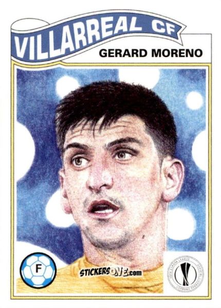 Sticker Gerard Moreno - Living Set Soccer 2021 n. 314 - Topps