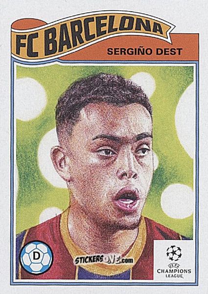 Cromo Sergino Dest - Living Set Soccer 2021 n. 318 - Topps