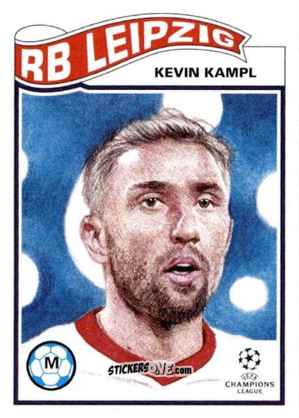 Sticker Kevin Kampl - Living Set Soccer 2021 n. 323 - Topps