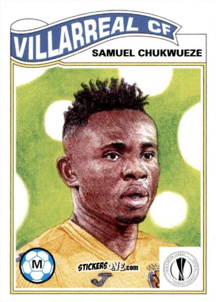 Figurina Samuel Chukwueze - Living Set Soccer 2021 n. 338 - Topps