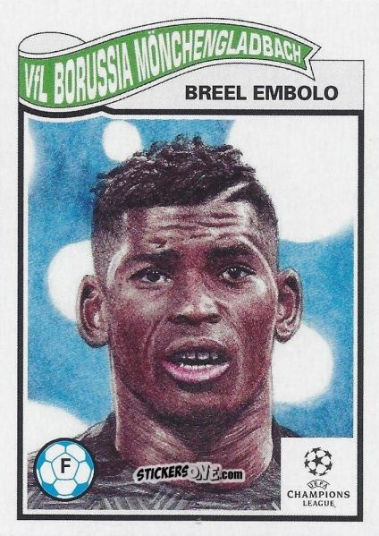 Cromo Breel Embolo - Living Set Soccer 2021 n. 343 - Topps
