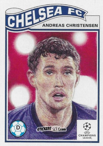 Cromo Andreas Christensen - Living Set Soccer 2021 n. 344 - Topps
