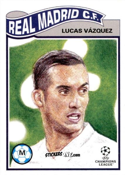 Cromo Lucas Vázquez - Living Set Soccer 2021 n. 346 - Topps