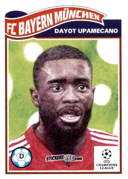 Figurina Dayot Upamecano - Living Set Soccer 2021 n. 364 - Topps