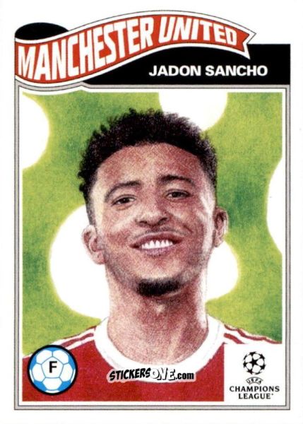 Cromo Jadon Sancho - Living Set Soccer 2021 n. 368 - Topps