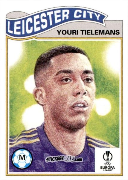 Sticker Youri Tielemans - Living Set Soccer 2021 n. 378 - Topps