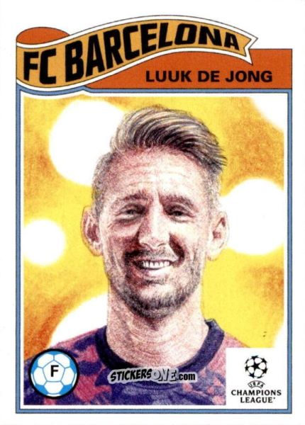 Figurina Luuk de Jong - Living Set Soccer 2021 n. 380 - Topps