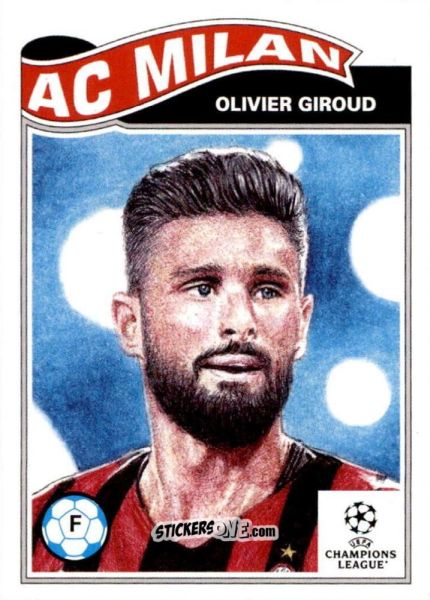 Figurina Olivier Giroud - Living Set Soccer 2021 n. 386 - Topps