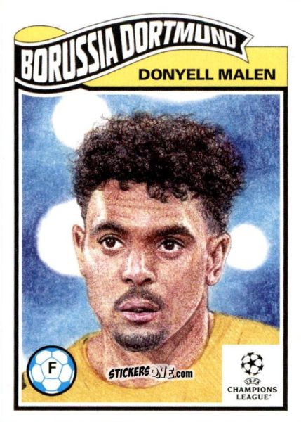 Figurina Donyell Malen - Living Set Soccer 2021 n. 389 - Topps