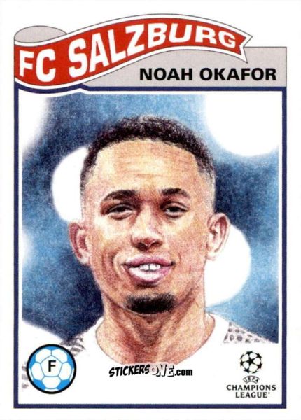 Figurina Noah Okafor - Living Set Soccer 2021 n. 398 - Topps