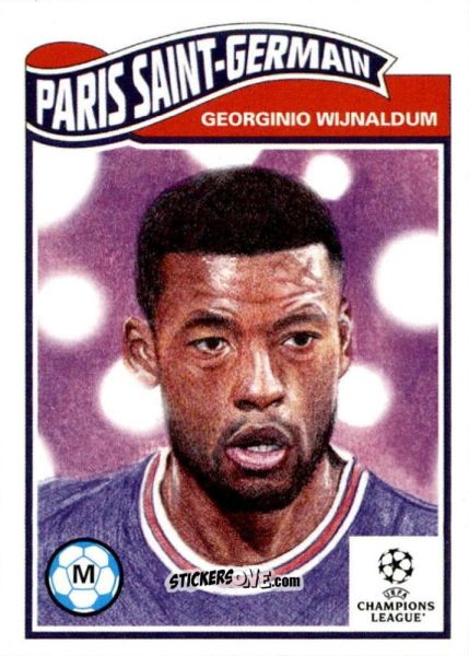 Figurina Georginio Wijnaldum - Living Set Soccer 2021 n. 401 - Topps