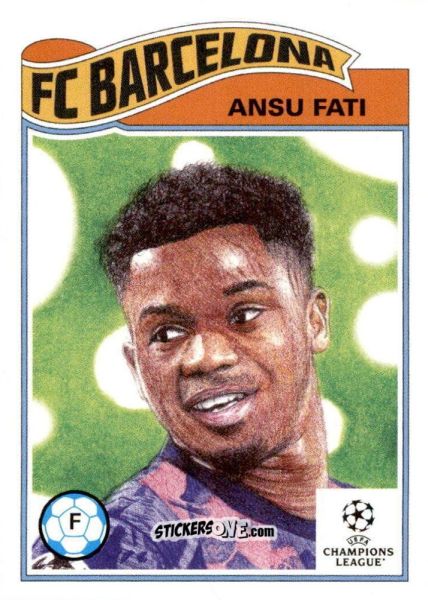 Sticker Ansu Fati - Living Set Soccer 2021 n. 404 - Topps