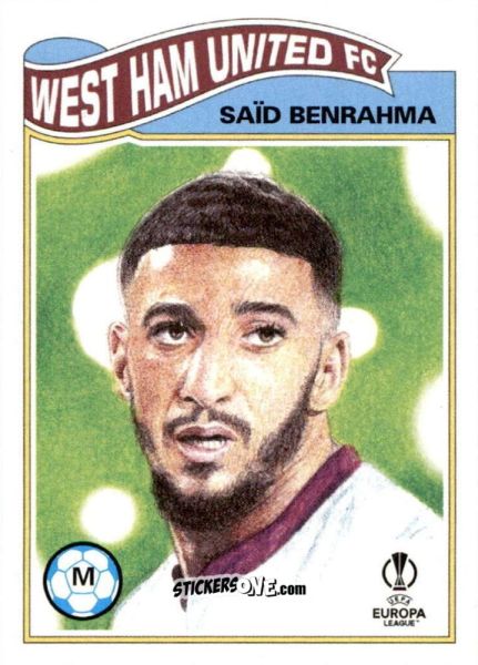 Cromo Said Benrahma - Living Set Soccer 2021 n. 405 - Topps