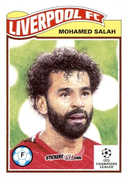 Cromo Mohamed Salah - Living Set Soccer 2021 n. 407 - Topps