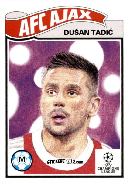 Sticker Dusan Tadic - Living Set Soccer 2021 n. 409 - Topps
