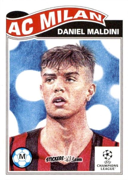 Cromo Daniel Maldini - Living Set Soccer 2021 n. 412 - Topps