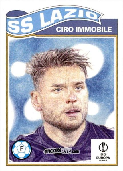 Figurina Ciro Immobile - Living Set Soccer 2021 n. 414 - Topps
