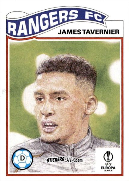 Figurina James Tavernier - Living Set Soccer 2021 n. 416 - Topps