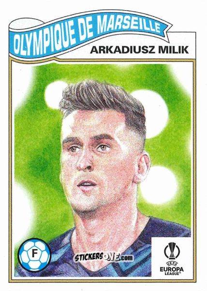 Figurina Arkadiusz Milik - Living Set Soccer 2021 n. 419 - Topps