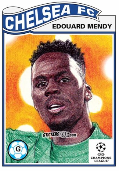 Sticker Edouard Mendy - Living Set Soccer 2022 n. 423 - Topps