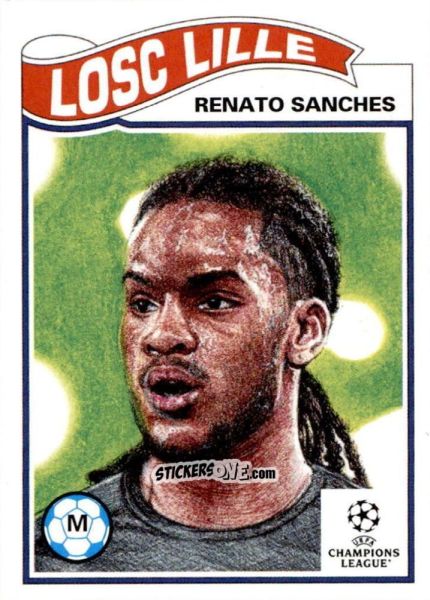 Figurina Renato Sanches - Living Set Soccer 2022 n. 429 - Topps
