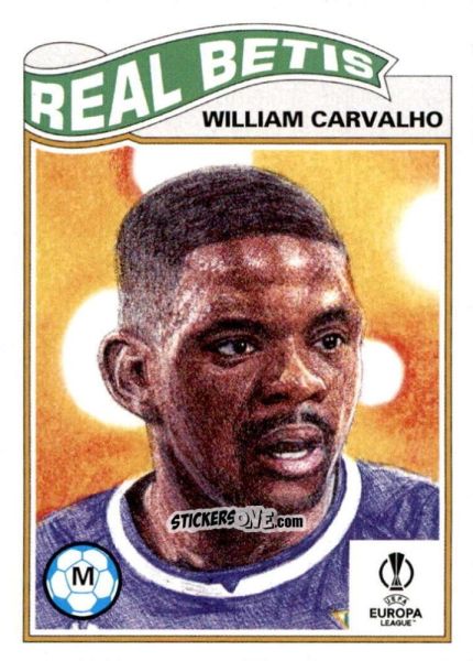 Figurina William Carvalho - Living Set Soccer 2022 n. 430 - Topps