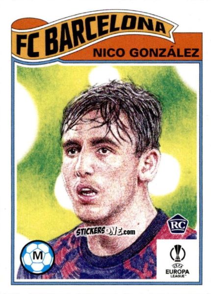 Figurina Nico González - Living Set Soccer 2022 n. 434 - Topps
