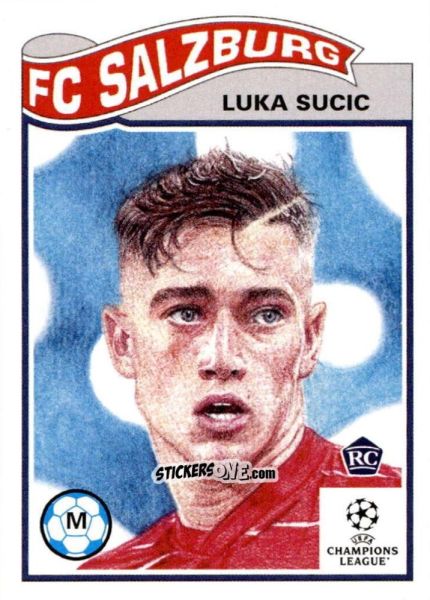Cromo Luka Sucic - Living Set Soccer 2022 n. 438 - Topps