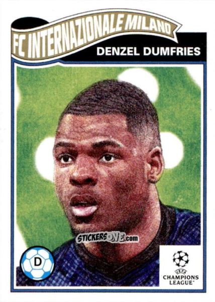 Sticker Denzel Dumfries - Living Set Soccer 2022 n. 441 - Topps