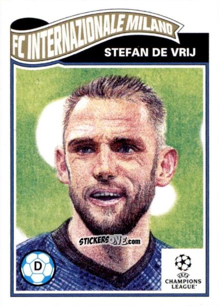 Figurina Stefan de Vrij - Living Set Soccer 2022 n. 452 - Topps