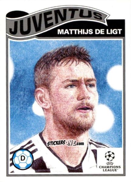 Sticker Matthijs de Ligt - Living Set Soccer 2022 n. 486 - Topps
