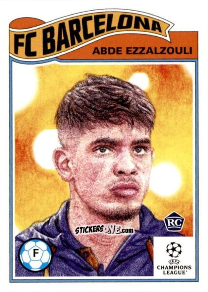 Figurina Abde Ezzalzouli  - Living Set Soccer 2022 n. 490 - Topps