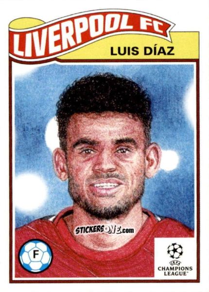 Cromo Luis Diaz - Living Set Soccer 2022 n. 491 - Topps