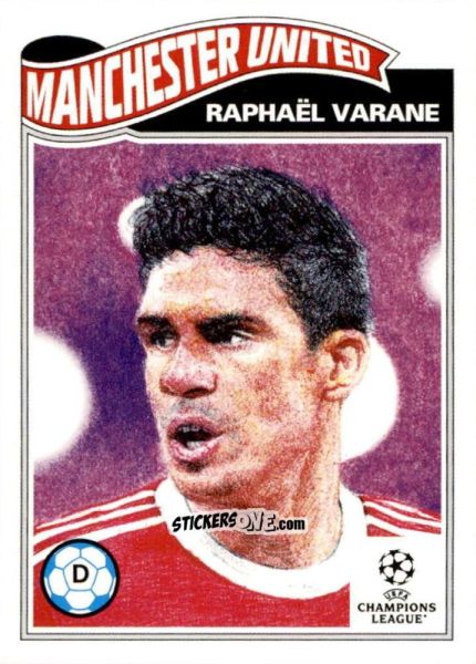 Figurina Raphael Varane - Living Set Soccer 2022 n. 495 - Topps
