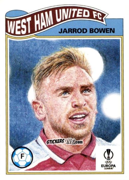 Figurina Jarrod Bowen - Living Set Soccer 2022 n. 497 - Topps