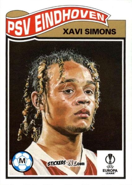 Figurina Xavi Simons - Living Set Soccer 2023 n. 516 - Topps