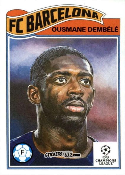 Figurina Ousmane Dembélé - Living Set Soccer 2023 n. 517 - Topps