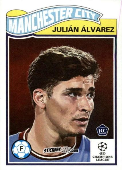 Cromo Julian Alvarez - Living Set Soccer 2023 n. 524 - Topps