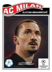 Figurina Zlatan Ibrahimovic - Living Set Soccer 2023 n. 543 - Topps