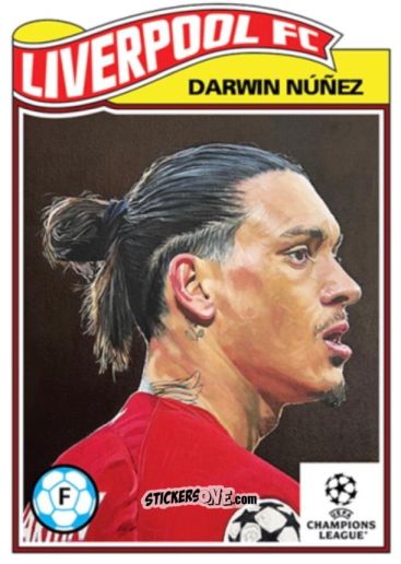 Cromo Darwin Núñez - Living Set Soccer 2023 n. 546 - Topps